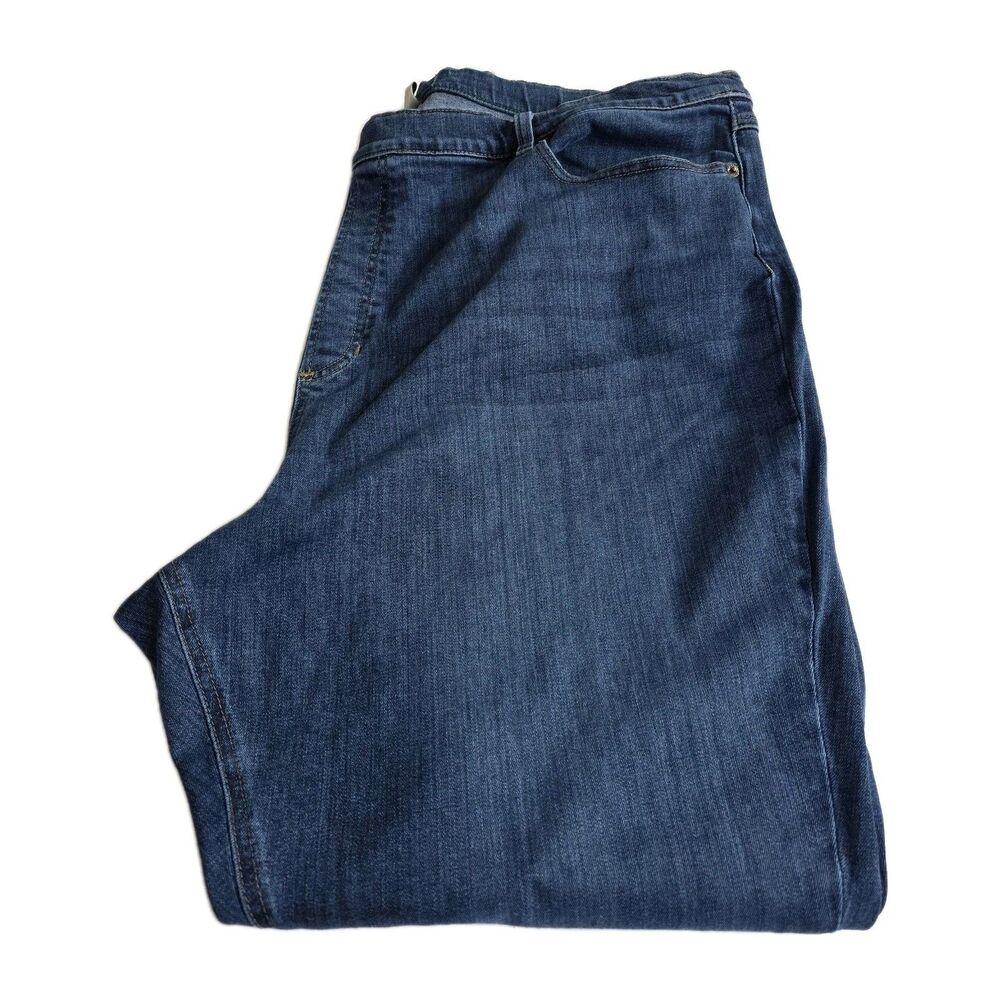 L.L. BEAN  Pull On Jeans Women's Plus Sz 24W Favorite Fit Skinny Bean Flex